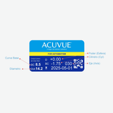 Lentes de Contacto 1 Day Acuvue Moist para Astigmatismo